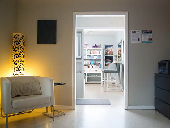 Esthetician Reception Area