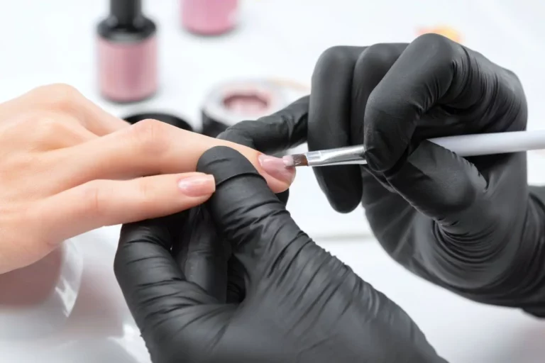 Gel Extension Fill Being Applied at Nail Salon