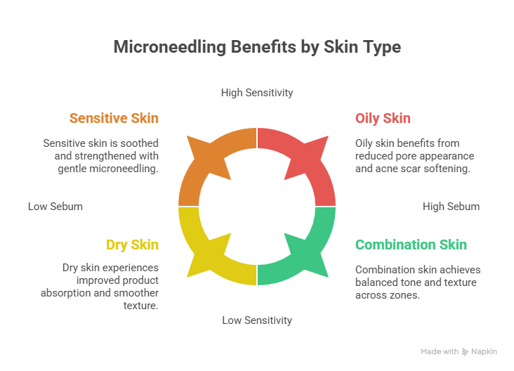 How Microneedling Works to Repair Skin from the Inside Out 4 Microneedling Benefits by Skin Type
