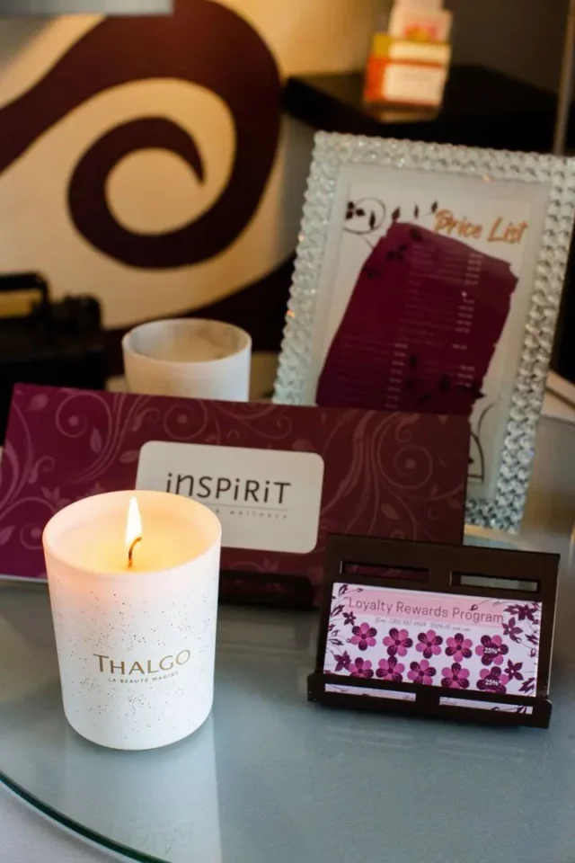 Spa Reception Area Display